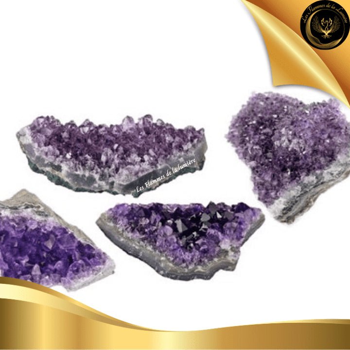 Améthyste Mini Druse du Brésil de 3 à 4cm qualité AA disponible chez Les Flammes de la LumiÚre