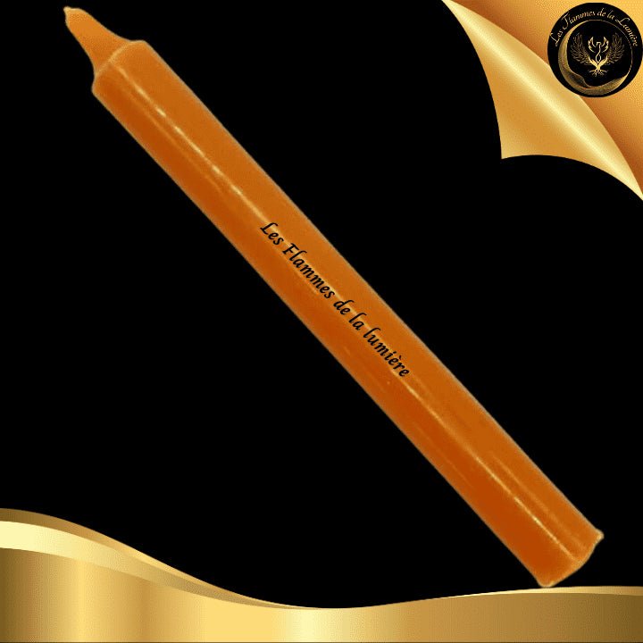 Belle et Grande Bougie Cire - Teintée dans la Masse - 22cm -8h- Esoterra disponible chez Les Flammes de la LumiÚre