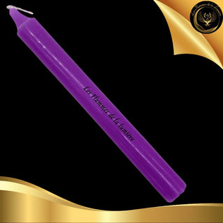 Belle et Grande Violette - Teintée dans la Masse - 22cm -8h- Esoterra disponible chez Les Flammes de la LumiÚre