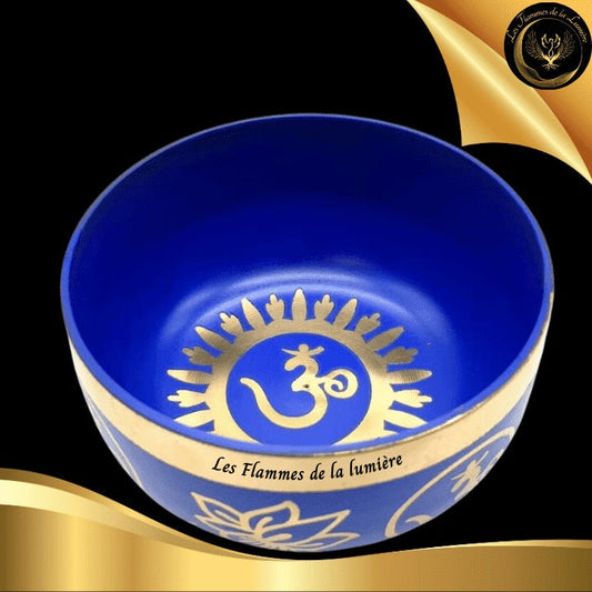 Bol Tibétain Chantant - 12 cm - 650g - Chakra Couronne disponible chez Les Flammes de la Lumière