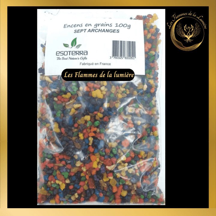 Encens 7 Archanges 100g - en grains - Esoterra disponible chez Les Flammes de la LumiĂšre