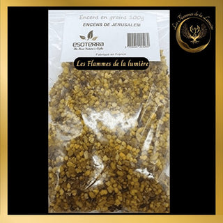 Encens de Jérusalem 100g - en grains - Esoterra disponible chez Les Flammes de la LumiÚre