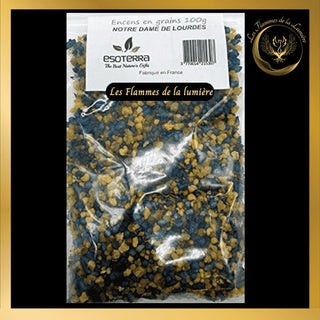 Encens Notre Dame de Lourdes 100g - en grains - Esoterra disponible chez Les Flammes de la LumiĂšre