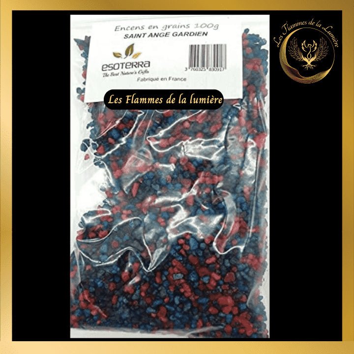 Encens Saint Ange Gardien 100g - en grains - Esoterra disponible chez Les Flammes de la LumiĂšre