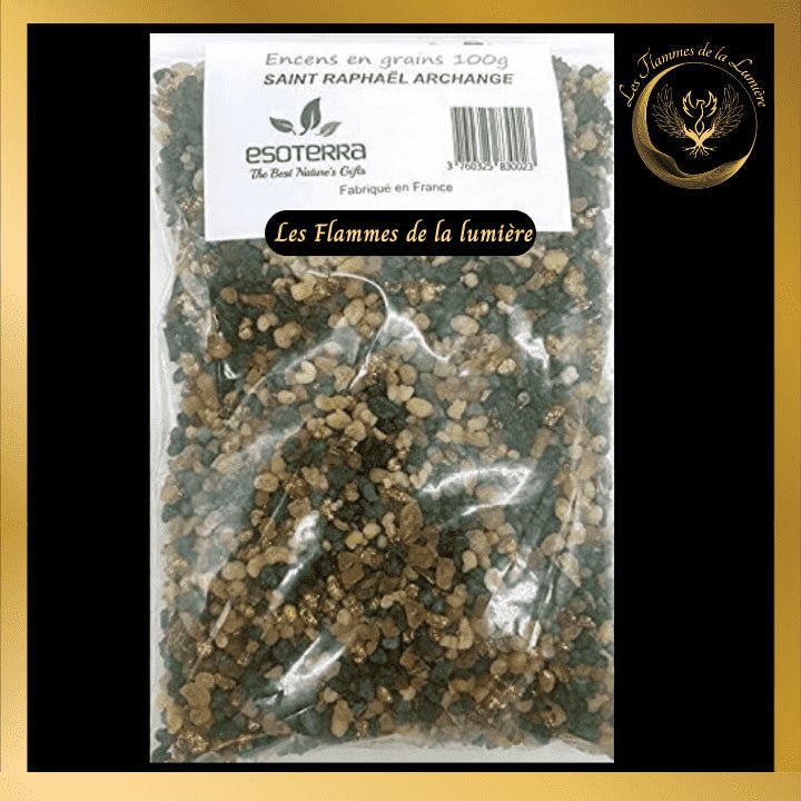 Encens Saint Raphaël Archange 100g - en grains - Esoterra disponible chez Les Flammes de la Lumière