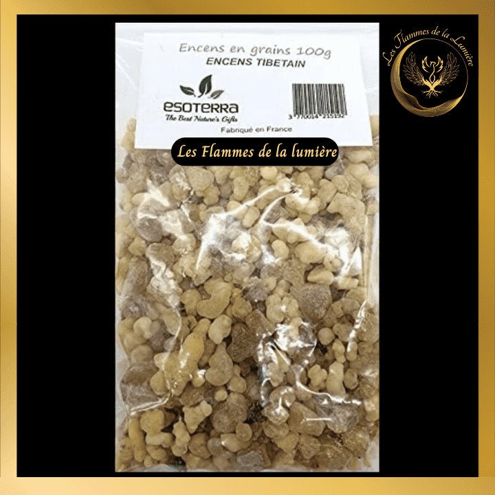 Encens Tibétain - 100g - en grains - Esoterra disponible chez Les Flammes de la Lumière