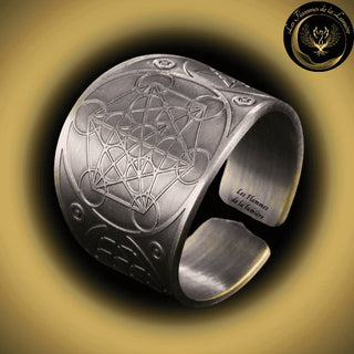 Magnifique Anneau de protection - Cube de Métatron - Cuivre - Différentes tailles - Géométrie Sacrée disponible chez Les Flammes de la LumiÚre
