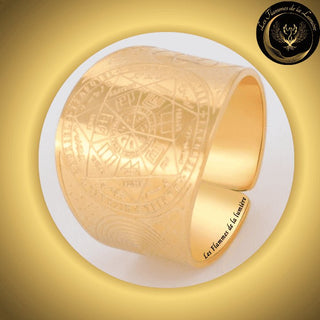 Magnifique Anneau de protection des 7 archanges - Acier inoxydable - Différentes tailles - Géométrie Sacrée disponible chez Les Flammes de la LumiÚre