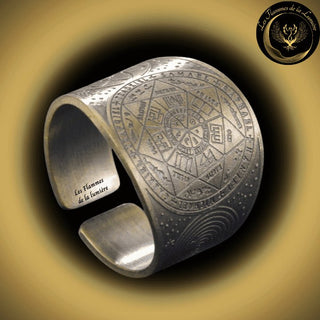 Magnifique Anneau de protection des 7 archanges - Cuivre - Différentes tailles - Géométrie Sacrée disponible chez Les Flammes de la LumiÚre