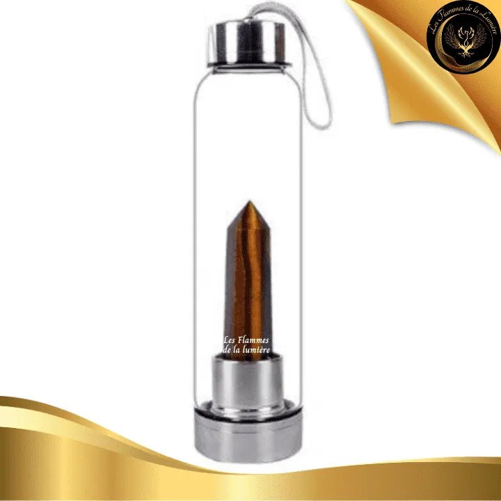 Oeil de Tigre - Bouteille Tadasana Pointe - 550ml disponible chez Les Flammes de la LumiĂšre