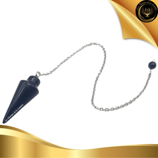 Pendule Goutte Obsidienne Noire disponible chez Les Flammes de la Lumière