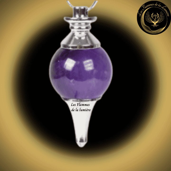 Pendule Séphoroton en Améthyste disponible chez Les Flammes de la LumiÚre