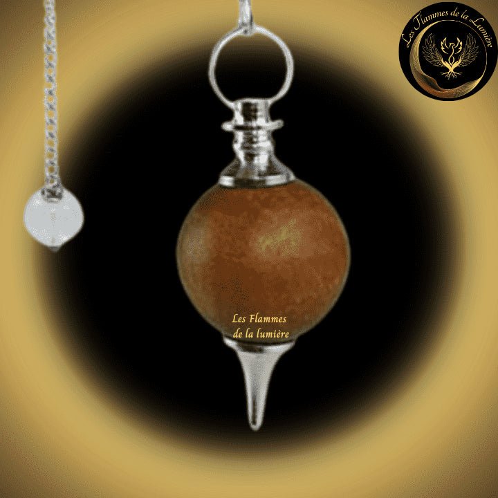 Pendule Séphoroton en Bois de Santal disponible chez Les Flammes de la Lumière