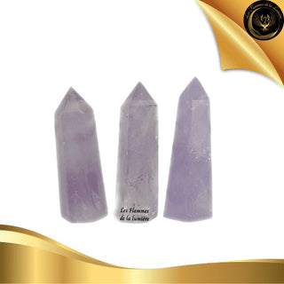 Pointe en Améthyste du Brésil de Qualité AA - 5 à 6 cm disponible chez Les Flammes de la LumiÚre