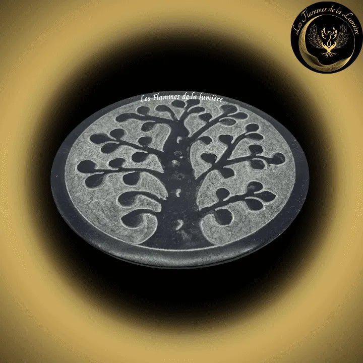 Saponite - TrĂšs beau Porte-Encens - Arbre de Vie - 10cm disponible chez Les Flammes de la LumiĂšre