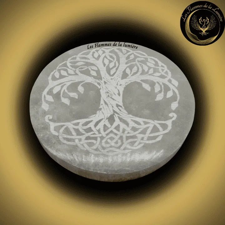 Sélénite - TrÚs beau Porte-Encens - Arbre de Vie - 10cm disponible chez Les Flammes de la LumiÚre