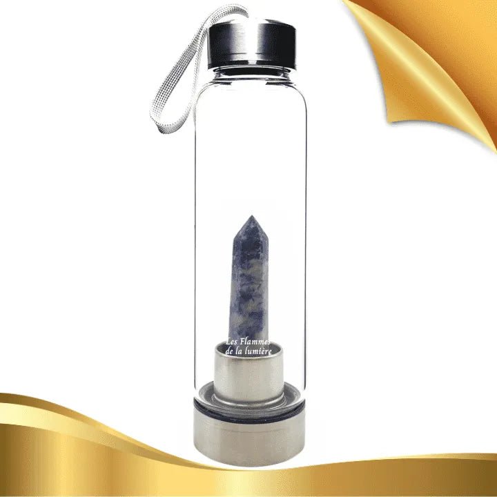 Sodalite - Bouteille Tadasana Pointe - 550ml disponible chez Les Flammes de la LumiĂšre