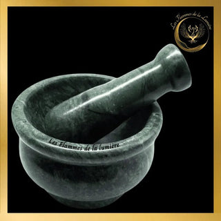 Sublime Mortier - Marbre Vert - 10cm disponible chez Les Flammes de la LumiĂšre