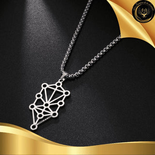 TrÚs belle chaine - Arbre de Vie - acier inoxydable - géométrie sacrée disponible chez Les Flammes de la LumiÚre