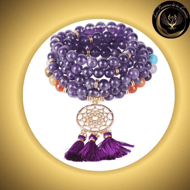 Mala Tibétains en pierres