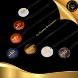 Beau collier en Aventurine Verte avec la Géométrie Sacrée Ankh disponible chez Les Flammes de la Lumière