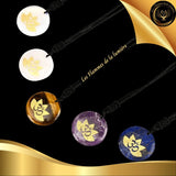 Beau Collier en Aventurine Verte avec la Géométrie Sacrée OM disponible chez Les Flammes de la Lumière