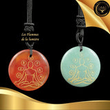 Beau Collier Chakra Yoga en Améthyste disponible chez Les Flammes de la Lumière