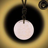 Beau Collier Chakra Yoga en Quartz Rose disponible chez Les Flammes de la Lumière