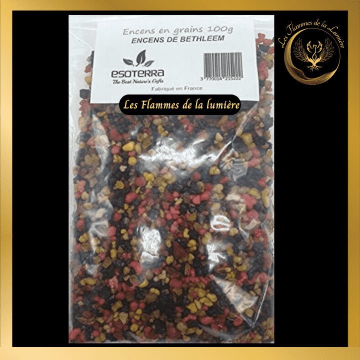 Encens de Bethléem 100g - en grains - Esoterra disponible chez Les Flammes de la Lumière