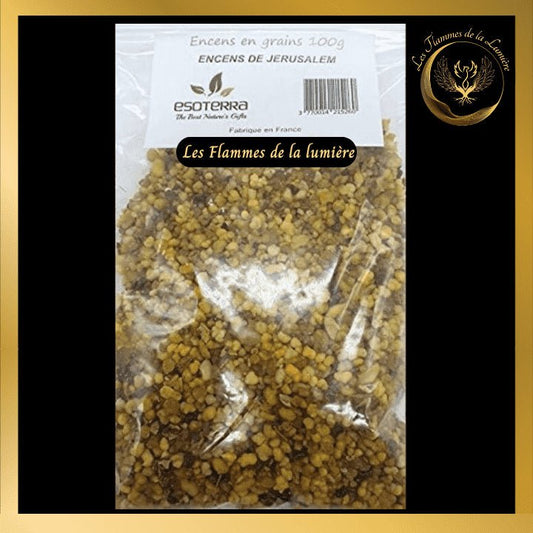 Encens de Jérusalem 100g - en grains - Esoterra disponible chez Les Flammes de la Lumière