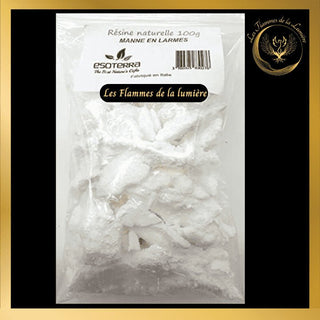 Encens Manne en Larmes - 100g - en grains - Esoterra disponible chez Les Flammes de la Lumière