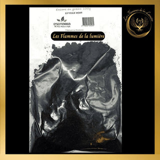 Encens Styrax Noir - 100g - en grains - Esoterra disponible chez Les Flammes de la Lumière