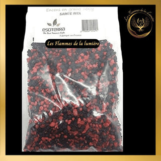 Encens Sainte Rita 100g - en grains - Esoterra disponible chez Les Flammes de la Lumière