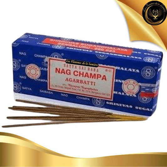 Encens Satya Nag Champa 250g - 200 Bâtons d'Encens disponible chez Les Flammes de la Lumière