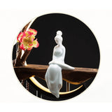 Féérique & Elégant Porte-Encens Japonais lumineux en céramique disponible chez Les Flammes de la Lumière