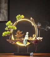 Féérique & Elégant Porte-Encens Japonais lumineux disponible chez Les Flammes de la Lumière