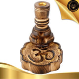 Porte-encens à Refoulement - Bois de Manguier - OM - Reflux - Backflow disponible chez Les Flammes de la Lumière