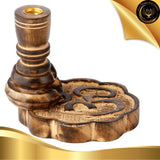 Porte-encens à Refoulement - Bois de Manguier - OM - Reflux - Backflow disponible chez Les Flammes de la Lumière