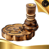 Porte-encens à Refoulement - Bois de Manguier - OM - Reflux - Backflow disponible chez Les Flammes de la Lumière