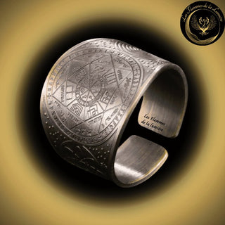 Magnifique Anneau de protection des 7 Archanges - Cuivre - Différentes tailles - Géométrie Sacrée disponible chez Les Flammes de la Lumière
