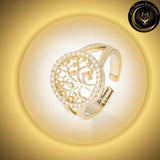 Magnifique Bague ajustable - Arbre de vie - cuivre - géométrie sacrée - doré disponible chez Les Flammes de la Lumière