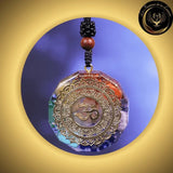 Magnifique Collier 7 Chakras orgone - OM disponible chez Les Flammes de la Lumière