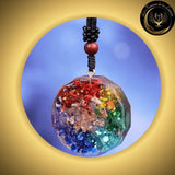 Magnifique Collier 7 Chakras orgone - OM disponible chez Les Flammes de la Lumière
