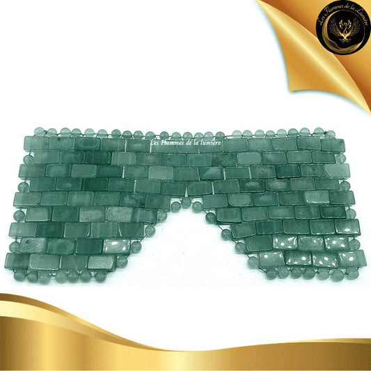 Masque oculaire Efficace - Massage des yeux - Aventurine Verte - antifatigue - anti-âge - anti cerne