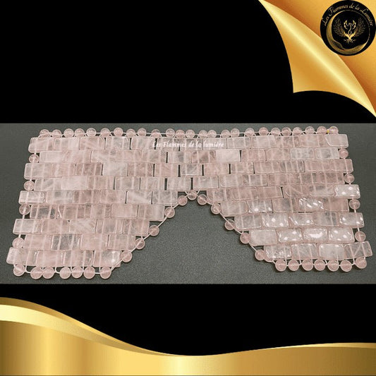 Masque oculaire Efficace - Massage des yeux - Quartz Rose - antifatigue - anti-âge - anti cerne