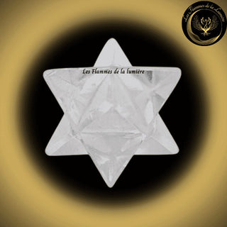 Cristal de Roche - Merkaba - de 2 à 5,5 cm disponible chez Les Flammes de la Lumière