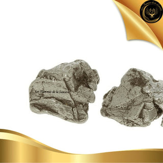 Météorite Campo Del Cielo Qualité AA - 1.5 à 2 cm - Pierre Brute disponible chez Les Flammes de la Lumière