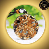 Obsidienne & Turquoise - Très beau collier orgone - Oeil d'Horus disponible chez Les Flammes de la Lumière