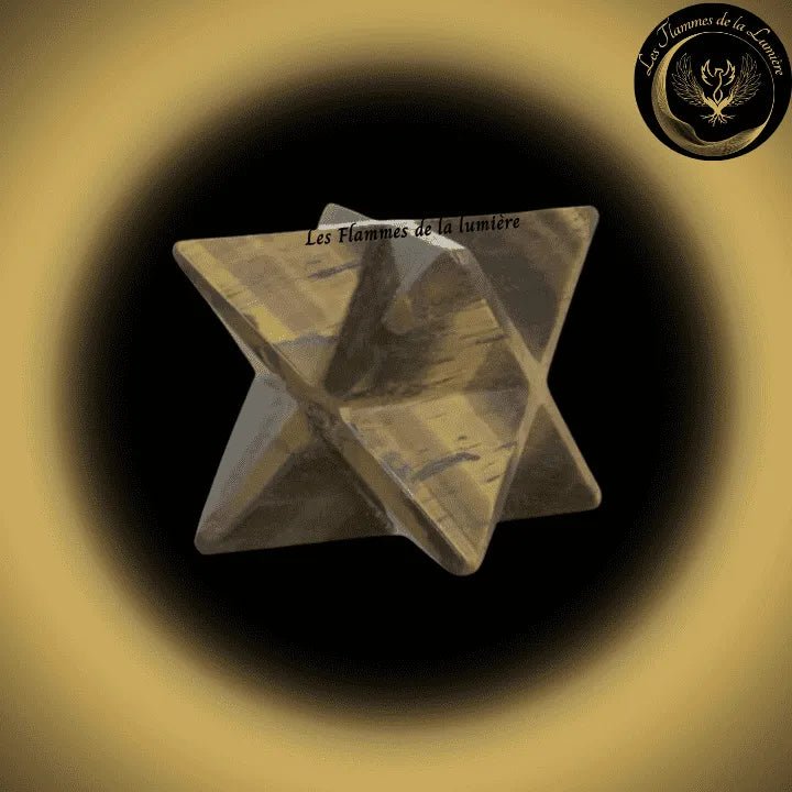 Oeil de Tigre - Merkaba - de 3 à 7 cm disponible chez Les Flammes de la Lumière