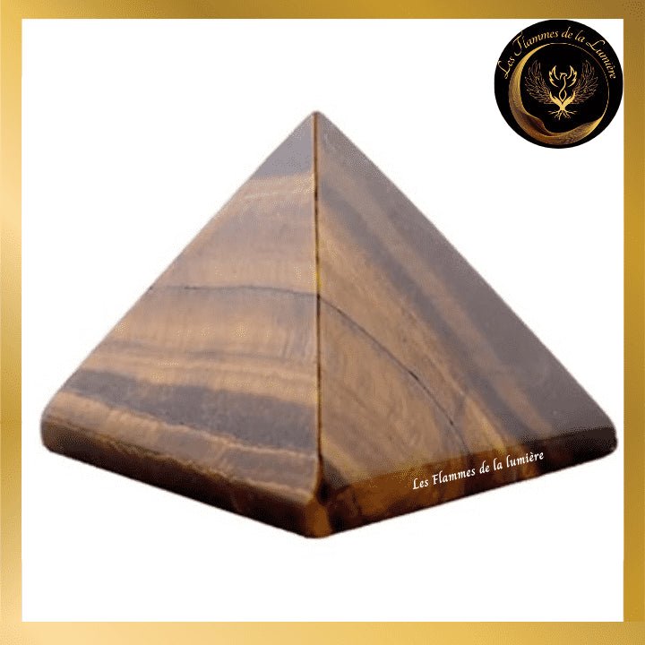Oeil de Tigre - Très belle Pyramide de 5 cm disponible chez Les Flammes de la Lumière